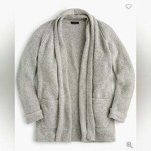 J Crew Gray Long open cardigan sweater Size Small